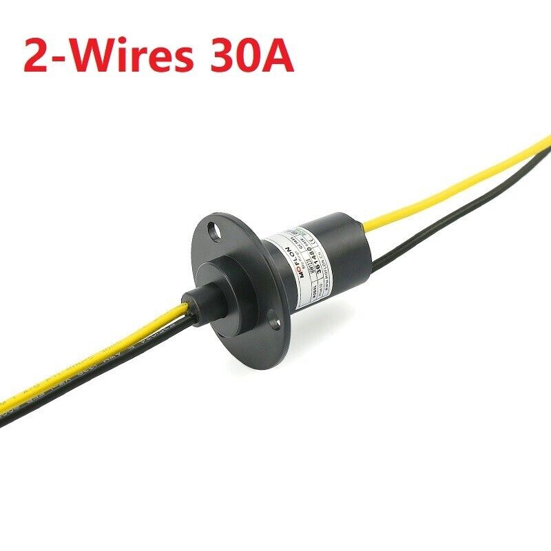 Conductive Slip Ring 2-wire 30a Electrical Slip Ring Generator Slip Ring 2 Pcs
